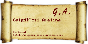 Galgóczi Adelina névjegykártya